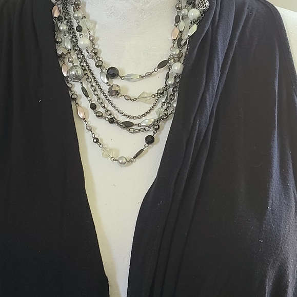 Lia Sophia Multi Strand Beaded Necklace - Picture 3 of 5